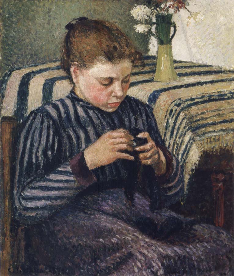 Woman sewing